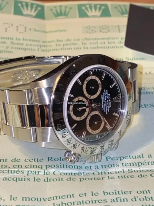 Excellent Replica Rolex Daytona 16520 Zenith El Primero Caliber 4030 Automatic Movement 40mm Steel Case Mens/unisex Watch - Image 8