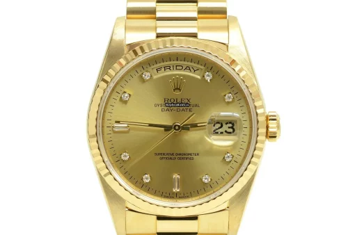 Excellent Replica Rolex Day-date 36 18238 Caliber 3155 Automatic Movement 36mm Yellow Gold Case Mens/unisex Watch