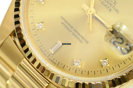 Excellent Replica Rolex Day-date 36 18238 Caliber 3155 Automatic Movement 36mm Yellow Gold Case Mens/unisex Watch - Image 5