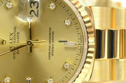Excellent Replica Rolex Day-date 36 18238 Caliber 3155 Automatic Movement 36mm Yellow Gold Case Mens/unisex Watch - Image 6