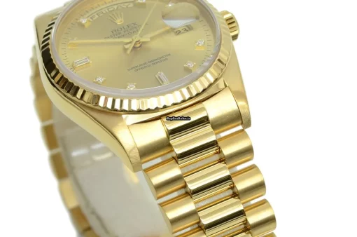 Excellent Replica Rolex Day-date 36 18238 Caliber 3155 Automatic Movement 36mm Yellow Gold Case Mens/unisex Watch - Image 8