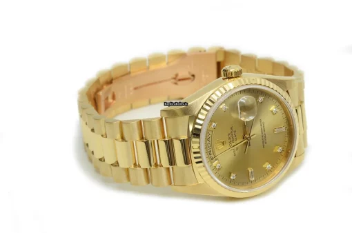 Excellent Replica Rolex Day-date 36 18238 Caliber 3155 Automatic Movement 36mm Yellow Gold Case Mens/unisex Watch - Image 9
