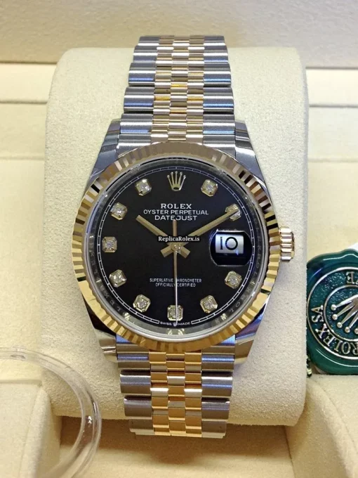 Affordable Fakes Rolex Datejust 126233 Caliber 3235 Automatic Movement 36mm Gold/steel Case Mens/unisex Watch