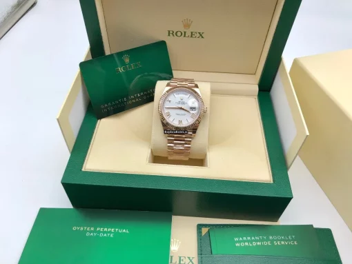Incredible Replica Rolex Day-date 40 228235 Caliber 3255 Automatic Movement 40mm Rose Gold Case Mens/unisex Watch - Image 2