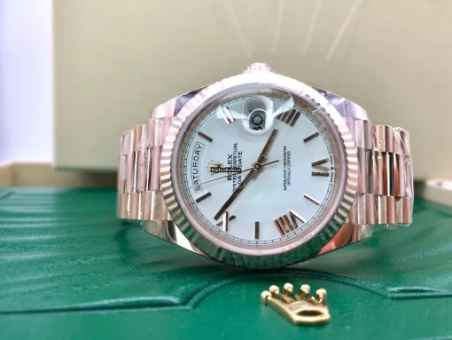 Incredible Replica Rolex Day-date 40 228235 Caliber 3255 Automatic Movement 40mm Rose Gold Case Mens/unisex Watch - Image 3