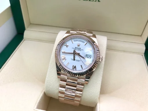 Incredible Replica Rolex Day-date 40 228235 Caliber 3255 Automatic Movement 40mm Rose Gold Case Mens/unisex Watch - Image 4