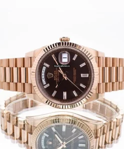 Ideal Fakes Rolex Day-date 40 228235 Automatic Movement 40mm Rose Gold Case Mens/unisex Watch