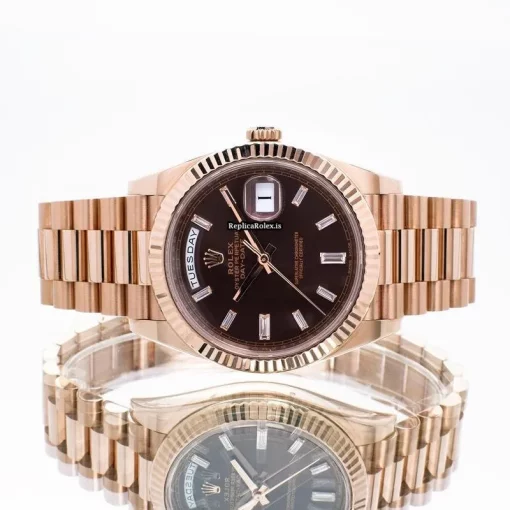 Ideal Fakes Rolex Day-date 40 228235 Automatic Movement 40mm Rose Gold Case Mens/unisex Watch