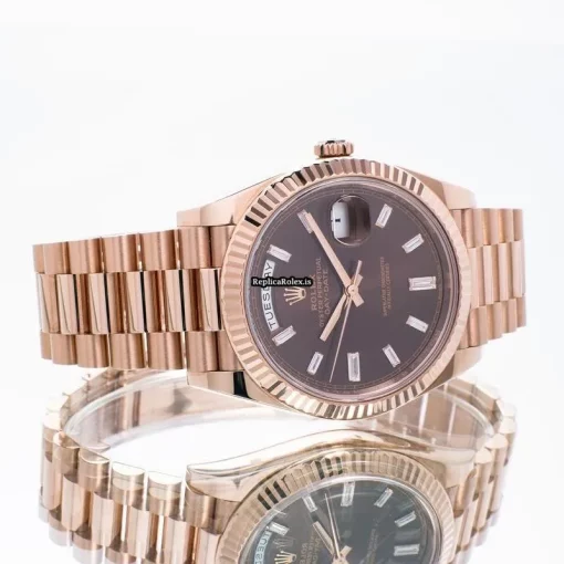 Ideal Fakes Rolex Day-date 40 228235 Automatic Movement 40mm Rose Gold Case Mens/unisex Watch - Image 6