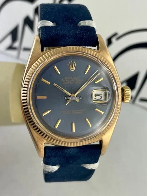 Perfect Replica Rolex Datejust 6605 Caliber 1065 Automatic Movement 36mm Rose Gold Case Mens/unisex Watch