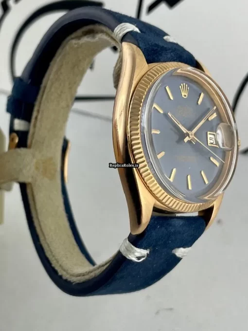 Perfect Replica Rolex Datejust 6605 Caliber 1065 Automatic Movement 36mm Rose Gold Case Mens/unisex Watch - Image 3