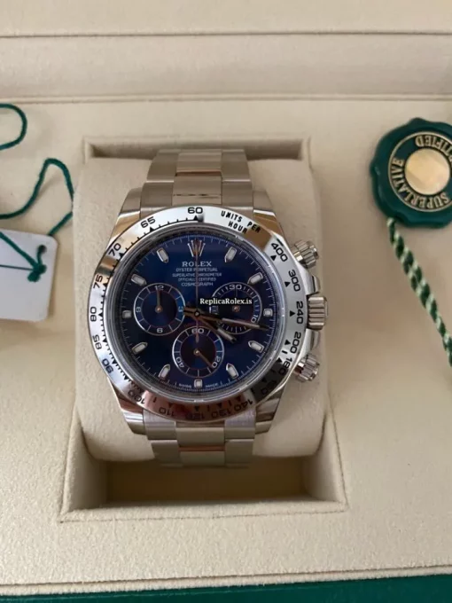 Good Copy Rolex Daytona 116509 Caliber 4130 Automatic Movement 40mm White Gold Case Mens/unisex Watch