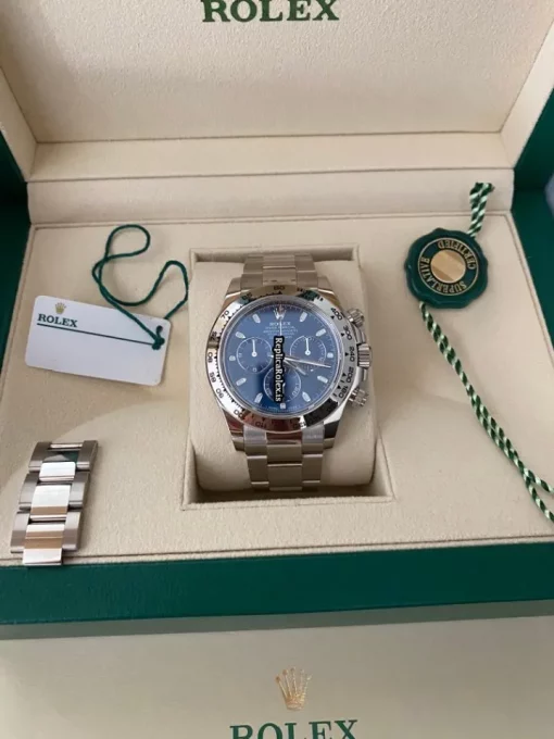 Good Copy Rolex Daytona 116509 Caliber 4130 Automatic Movement 40mm White Gold Case Mens/unisex Watch - Image 5