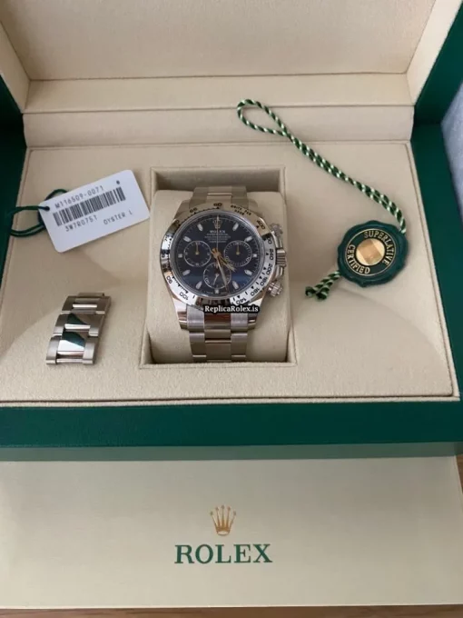 Good Copy Rolex Daytona 116509 Caliber 4130 Automatic Movement 40mm White Gold Case Mens/unisex Watch - Image 8