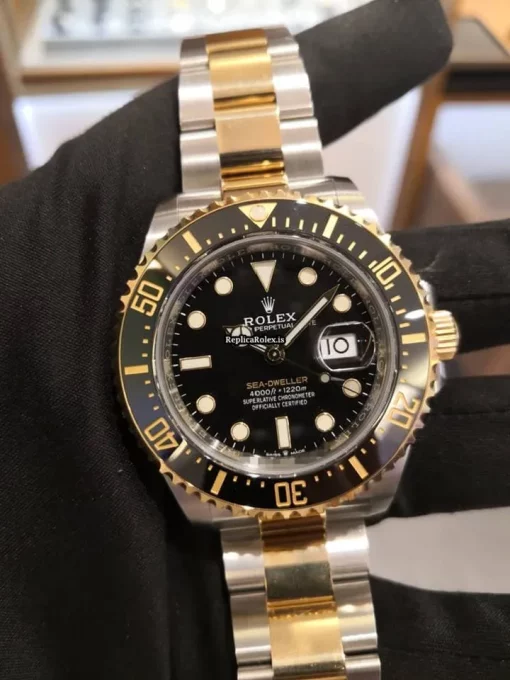 Remarkable Knockoff Rolex Sea-dweller 126603 Caliber 3235 Automatic Movement 43mm Gold/steel Case Mens/unisex Watch