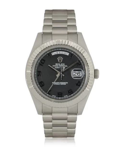 Excellent Replica Rolex Day-date II 218239 Automatic Movement 41mm White Gold Case Mens/unisex Watch