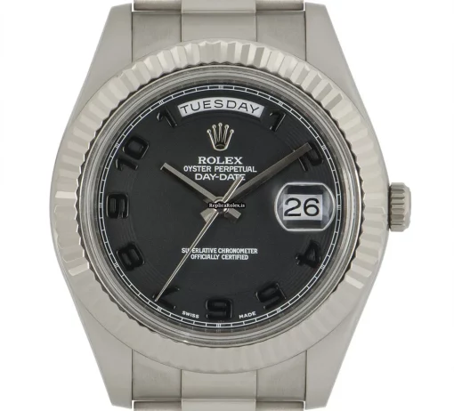 Excellent Replica Rolex Day-date II 218239 Automatic Movement 41mm White Gold Case Mens/unisex Watch - Image 2