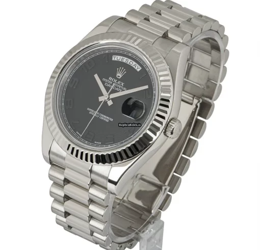 Excellent Replica Rolex Day-date II 218239 Automatic Movement 41mm White Gold Case Mens/unisex Watch - Image 3