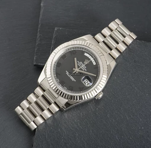 Excellent Replica Rolex Day-date II 218239 Automatic Movement 41mm White Gold Case Mens/unisex Watch - Image 7