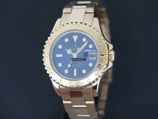 Awesome Replica Rolex Yacht-master 69628 Automatic Movement 30mm Yellow Gold Case Womens Watch