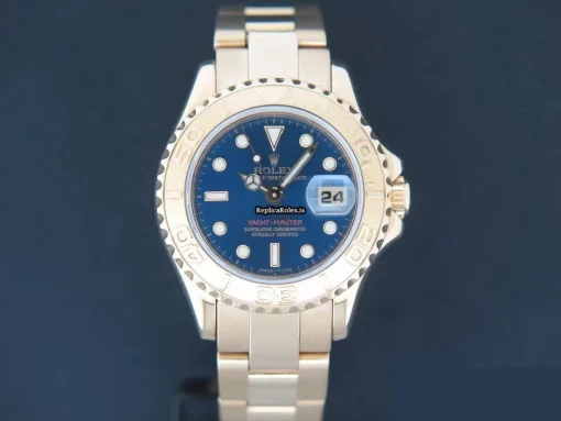 Awesome Replica Rolex Yacht-master 69628 Automatic Movement 30mm Yellow Gold Case Womens Watch - Image 3