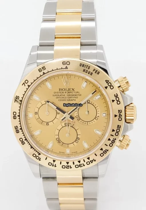 Neat Fake Rolex Daytona 116503 Caliber 4130 Automatic Movement 40mm Gold/steel Case Mens/unisex Watch - Image 2