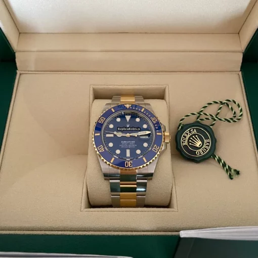 Remarkable Replica Rolex Submariner Date 126613lb Caliber 3235 Automatic Movement 41mm Gold/steel Case Mens/unisex Watch - Image 6