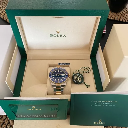 Remarkable Replica Rolex Submariner Date 126613lb Caliber 3235 Automatic Movement 41mm Gold/steel Case Mens/unisex Watch - Image 7