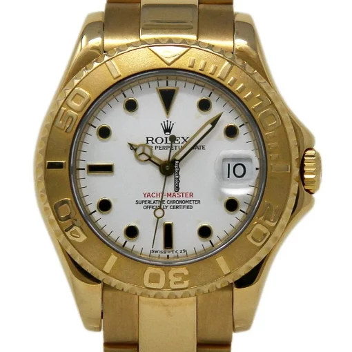Discount Replica Rolex Yacht-master 68628 Automatic Movement 35mm Yellow Gold Case Womens Watch