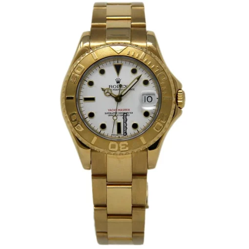 Discount Replica Rolex Yacht-master 68628 Automatic Movement 35mm Yellow Gold Case Womens Watch - Image 2