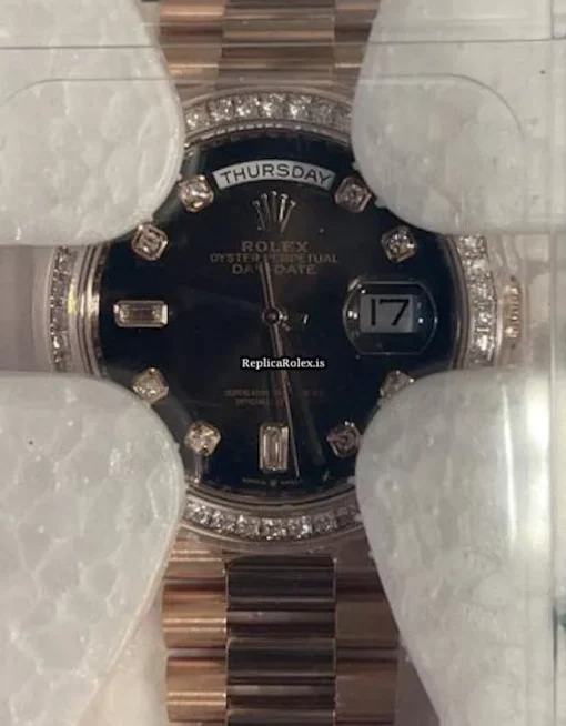 Discount Copies Rolex Day-date 36 128345 Automatic Movement Rose Gold Case Mens/unisex Watch