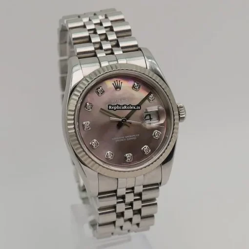 Fantastic Replica Rolex Datejust 116234 Automatic Movement 36mm Steel Case Mens/unisex Watch - Image 4