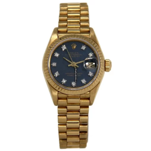Great Replica Rolex Lady-datejust 69178 Automatic Movement 26mm Yellow Gold Case Womens Watch - Image 2