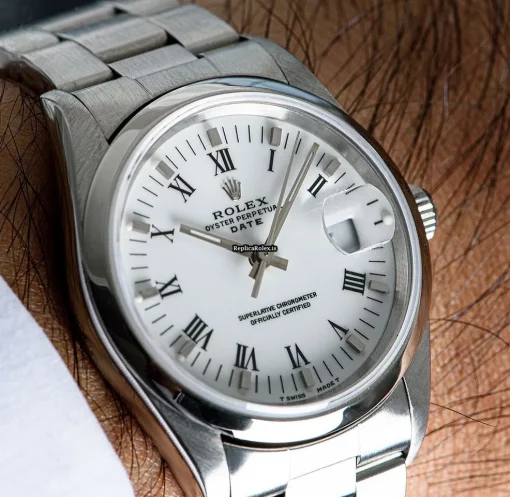 Great Replica Rolex Oyster Perpetual Date 15200 Automatic Movement 34mm Steel Case Mens/unisex Watch - Image 7