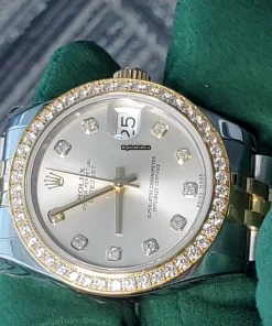 Defect Replica Rolex Lady-datejust 178383 Caliber 2235 Automatic Movement 31mm Gold/steel Case Womens Watch