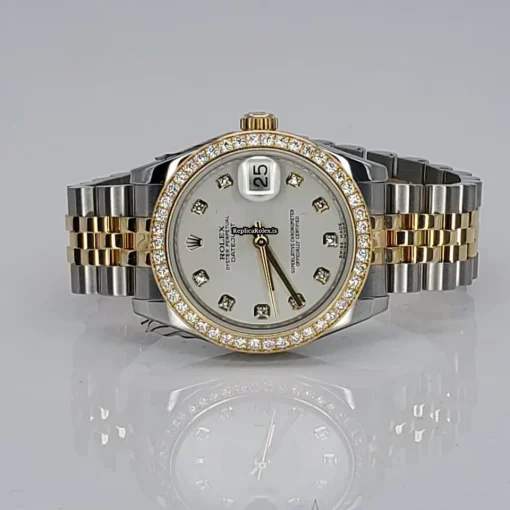 Defect Replica Rolex Lady-datejust 178383 Caliber 2235 Automatic Movement 31mm Gold/steel Case Womens Watch - Image 2