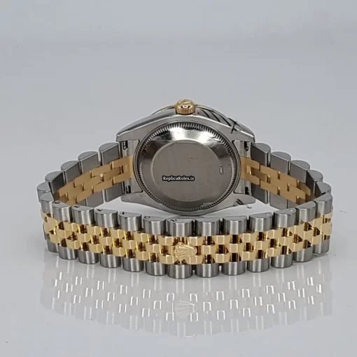 Defect Replica Rolex Lady-datejust 178383 Caliber 2235 Automatic Movement 31mm Gold/steel Case Womens Watch - Image 4