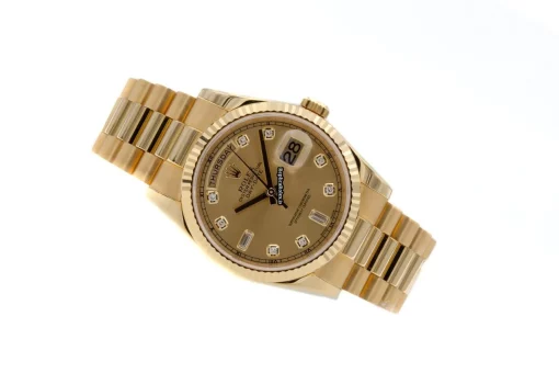 Wonderful Fake Rolex Day-date 36 118238 Caliber 3155 Automatic Movement 36mm Yellow Gold Case Mens/unisex Watch - Image 3