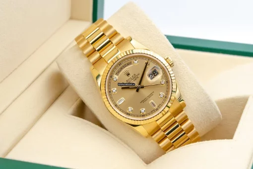 Wonderful Fake Rolex Day-date 36 118238 Caliber 3155 Automatic Movement 36mm Yellow Gold Case Mens/unisex Watch - Image 8