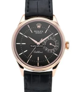 Neat Replica Rolex Cellini Date 50515 Caliber 3165 Automatic Movement 39mm Rose Gold Case Watch