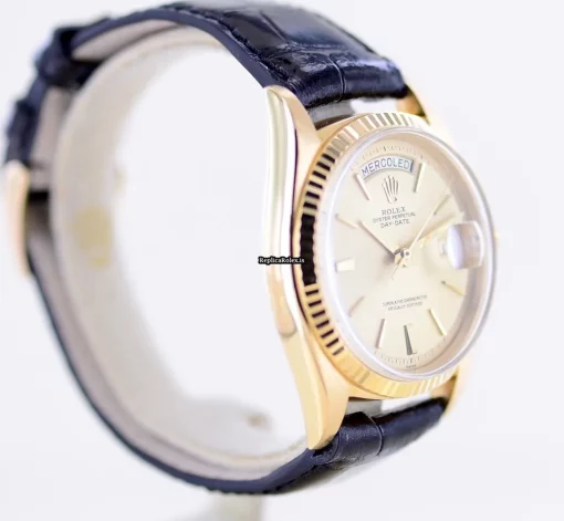 Mind-boggling Replica Rolex Day-date 36 1803 Caliber 1556 Automatic Movement 36mm Yellow Gold Case Mens/unisex Watch - Image 10