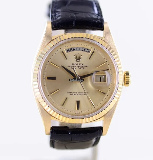 Mind-boggling Replica Rolex Day-date 36 1803 Caliber 1556 Automatic Movement 36mm Yellow Gold Case Mens/unisex Watch - Image 11