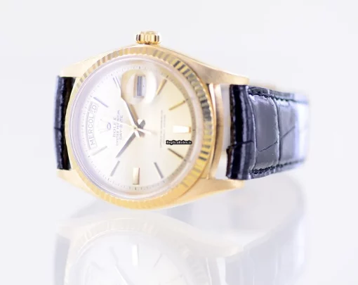 Mind-boggling Replica Rolex Day-date 36 1803 Caliber 1556 Automatic Movement 36mm Yellow Gold Case Mens/unisex Watch - Image 13