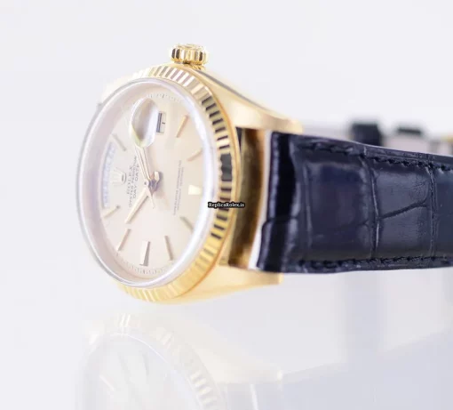 Mind-boggling Replica Rolex Day-date 36 1803 Caliber 1556 Automatic Movement 36mm Yellow Gold Case Mens/unisex Watch - Image 14