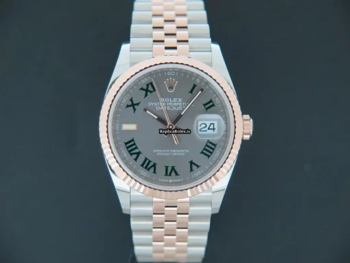 Great Clone Rolex Datejust 126231 Automatic Movement 36mm Gold/steel Case Mens/unisex Watch - Image 3