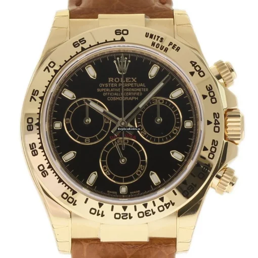 Distinctive Fake Rolex Daytona 116518 Caliber 4130 Automatic Movement 40mm Yellow Gold Case Mens/unisex Watch