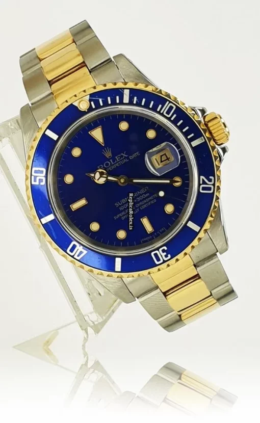 Pleasing Imitation Rolex Submariner Date 16613 Caliber 3135 Automatic Movement 40mm Gold/steel Case Mens/unisex Watch - Image 3