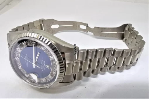 Unique Knockoff Rolex Day-date 36 18239 Caliber 3155 Automatic Movement 36mm White Gold Case Mens/unisex Watch - Image 7