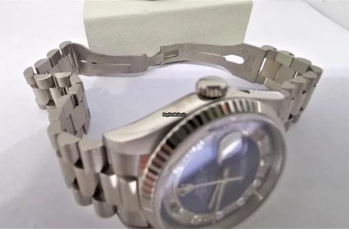 Unique Knockoff Rolex Day-date 36 18239 Caliber 3155 Automatic Movement 36mm White Gold Case Mens/unisex Watch - Image 8