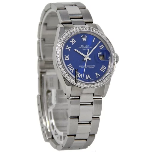 Lovely Replica Rolex Oyster Perpetual Date 1500 Automatic Movement 34mm Steel Case Womens Watch - Image 5